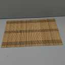 ANDSTAR Set of 8 Pcs Bamboo Placemats Natural Anti-Slip Bamboo Placemats Washable Heat-Resistant Table Mats for Dining Room and Kitchen (Brown+White+Black) (Set of 8 Placemat 17.7 x 11.8 inch)