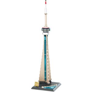 Oichy CN Tower Building Blocks Set, 400 PCS Famous Architecture Model Building Kits, Collection CN Tower Model Blocks for Adults and Kids