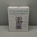 CASABREWS CM5418 Espresso Machine 20 Bar, Compact Espresso Maker with Steam Milk Frother, Stainless Steel Coffee Machine with 34oz Removable Water Tank for Cappuccino, Gift for Women or Men, Silver