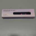 LAMA Portable 2 in 1 Travel Straightener and Curler, Cordless Hair Straightener 4500mAh, Rechargeable LCD Flat Iron, Mini Ceramic Curling Iron,USB Rechargeable Hot Tools, Black+Rose Red