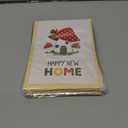 11 x New Home Card - Funny & Cute Housewarming Gift for Moving, New Apartment or New Chapter - Includes Extra Thick Envelope (Mushroom)
