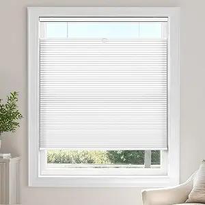 LazBlinds TDBU Cellular Shades, Light Filtering-White, 29" W x 64" H