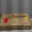 TUTOTAK Small Side Table, Narrow End Table, Set of 2, Skinny Sofa Table, Slim Nightstand, Couch Table, Living Room, Bed Room, Black TB01BK0622 (2-Tier7.9"D x 15.8"W x 22.5"H)