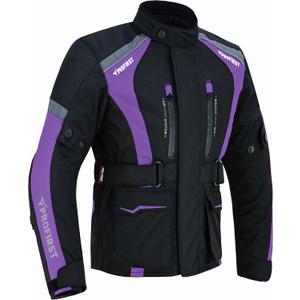 PROFIRST Children Motorbike Armored Jacket - Kids Motorcycle Waterproof Motocross Gear From Age 6-16 (US, Age, 12 Years, Purple)