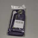 for iPhone 16 Plus Phone case with Card Holder with Compatible magsafe Magnetic, Key Chain PU Leather Flip Kickstand Detachable 2-in-1 Wallet case for Apple16Plus Women Men-Purple