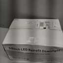 ZYC Retrofit LED Recessed Lighting - 12 Pack 5/6 Inch Black Retrofit Recessed Can Lights, Baffle Trim, Selectable 2700k-6000k Dimmable Downlights, Damp Rated, ETL 15W 1200LM (Black, 5/6 inch)