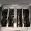 Cuisinart 4 Slice Toaster, Compact Stainless Steel Toaster with Extra-Wide Slots for Toasting Bread, French Toast, Bagels and Pastries, Defrost & Reheat Functions, CPT-180P1, Brushed Stainless