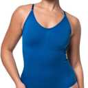 HeyShape Snatched Women's Shapewear Bodysuit Tummy Control Body Shaper - Seamless Sculpting Waist Body Suit (Blue) S