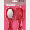 4 x Wicked comb and mirror set