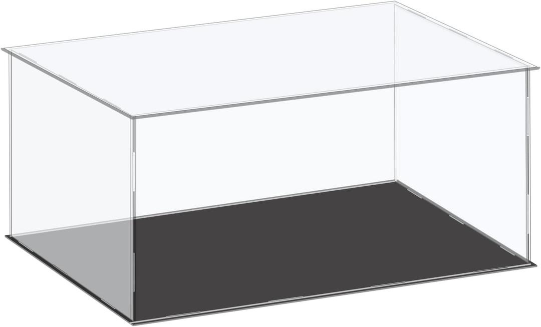 MECCANIXITY Acrylic Display Case Plastic Box Cube Storage Box Clear Small Assemble Dustproof Showcase 16.1x12.2x8 Inch for Collectibles Items MECCANIXITY Acrylic Display Case Plastic Box Cube Storage Box Clear Small Assemble Dustproof Showcase 16.1x12.2x8 Inch for Collectibles Items