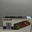 35" Electric Griddle Teppanyaki Grill, Nonstick Extra Large Cooking Plate for Pancake Barbecue, Indoor Outdoor Table Top Grill with Adjustable Temperature & Drip Tray, 2000W