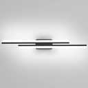 Ralbay 40" LED Black Vanity Light 40W Frosted Aluminum Modern LED Black Bathroom Vanity Light Fixtures Over Long Mirror LED Modern Bath Lighting 6000K White Light