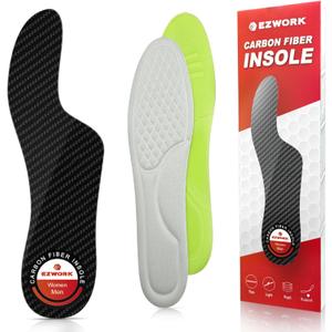 Morton's Extension Orthotic, Recovery Carbon Fiber Insole-Rigid Foot Support Shoe Inserts for Morton's Toe, Turf Toe, Hallux Limitus, Hallux Rigidus, Arthritis and Broken Big Toe-1 Pc Length 9.64" (9.64"-Men's 7-7.5/Women's 8-8.5,245mm)