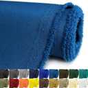 Waterproof Canvas Fabric by The Yard 58inch 600D Upholstery Material Polyester Fabric Outdoor Water Resistant Fabric for Sewing Chair Patio Cushion Purse Bag Interior, Pre Cut 1 Yard Ocean Blue