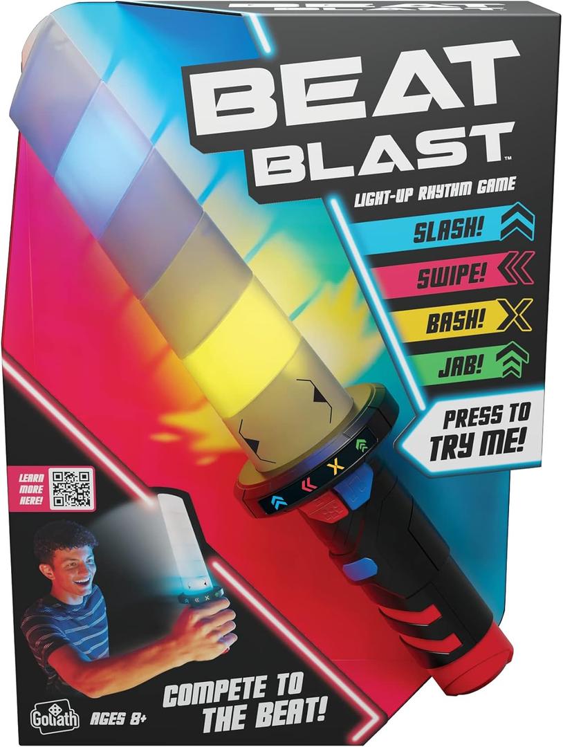 Goliath Beat Blast Game - Swing The Beat Stick on The Rhythm of The Music to Score Points - Lights and Sounds Game for Ages 8 and Up, 1 Player