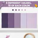 Eaasty 50 Pcs Mini Notebooks Bulk Small Pocket Notepads Journals Lined Paper Gradual Cover Paper for Coworkers Nurse Teacher Employee Office Social Worker (Purple)