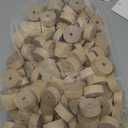WADORN 150pcs 1 Inch Wooden Wheels Bulk Unfinished Craft Wheels Natural Wood Mini Wheels with 0.4 Inch Thick for DIY Model Cars Mini Christmas Tree Base Holiday Decorations Crafting
