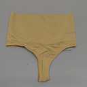 Werena Tummy Control Thong Shapewear for Women Seamless Shaping Thong Panties Body Shaper Underwear (Small, 01# Beige-mid Waisted(has Boning))