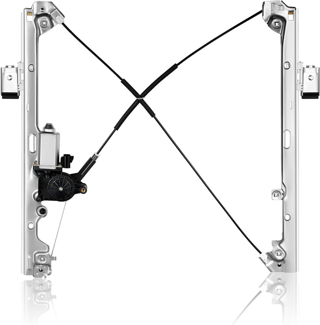 Front Left Driver Side Power Window Regulator Assembly W/Motor Compatible for Silverado Suburban Avalanche 1500 2500 3500 00-06 Cadillac Escalade 02-06 GMC Yukon XL Sierra