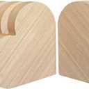 4 Pack 6 Inch Thick Wood Heart Wooden Block Unfinished MDF Wood Heart Signs Tabletop for Crafts Mother's Day Memorial Sign (6x6x1 in)