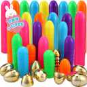 Abakuku 300 Pcs Easter Eggs,2.35" Assorted Bright Colors Plastic Easter Eggs for Easter Hunt,Easter Themed,Decorations,Basket Stuffers Fillers