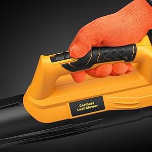 Cordless Leaf Blower for Dewalt, 450 CFM Electric Leaf Blower with 130-MPH, Copper Motor & Turn on Hold Mode, Battery Protection for Lawn Care/Yard/Patio