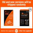 2 PCS 27.5" Heavy Duty Fat Bike Tubes 27.5 x 2.50/3.0 AV32mm Schrader Valve 64/76-584 Inner Tubes 27.5" Bicycle Tubes Compatible with 27.5x2.5 27.5x2.60 27.5x2.80 27.5x3.0 Bike Tire Tubes