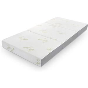 Inofia Twin Folding Mattress, 6 Inch Trifold Memory Foam Mattress with Ultra Soft Removable Cover, Non-Slip Bottom & Breathable Mesh Sides, Foldable & Portable - Twin Size (78" x 38" x 6")