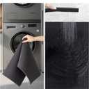 YIHOUSE Bathroom Rug Sets 2 Piece, Ultra Thin Bath Mat Fit Under Door, Quick Dry Absorbent Bath Mat for Bathroom Non Slip Machine Washable Floor Mat (Dark Grey, 2 Piece)