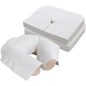 EarthLite Disposable Face Cradle Covers  Medical-Grade, Ultra Soft, Luxurious, Non-Sticking Massage Headrest Covers for Massage Tables & Massage Chairs (100)