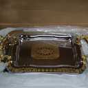 3 Pcs Silver Serving Trays with Handles