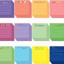 36 Pcs Employee Appreciation Sticky Notes Inspirational Sticky Notes with Lines Cute Motivational Post Notes Gifts for Coworkers Nurse Office Supplies(3 x 3)