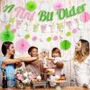 A Tini Bit Older Birthday Martini Bow Birthday Party Decorations Martini Banner Paper Lanterns Pom Poms Fan, Tiny Bit Older Party Decor for Hawaiian Summer Party Decorations