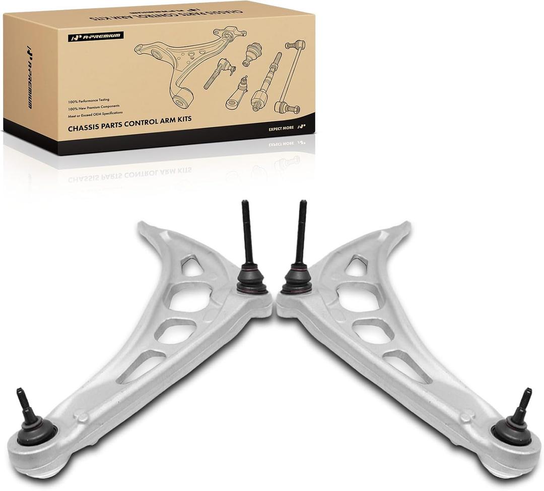 A-Premium 2 x Front Lower Control Arm, with Ball Joint & Bushing, Compatible with BMW 323i/328i 99-00, 323iC/323is/328iC/328is 99, 323Ci/328Ci 00, 325Ci/330Ci 01-06, 325i/330i 01-05, Z4 03-08