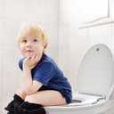 Toilet Seat, Elongated Toilet Seat with Toddler Seat Built in, Potty Training Toilet Seat Elongated Fits Both Adult and Child, with Slow Close and Magnets- Elongated