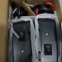 BORHOOD Ultrasonic Rodent Repellent, 2 Pack Plug-in Mouse Rat Pest Bat Squirrels Repellent for Car with Battery Powered Under Hood, Keep Mice Out of Cars Engines, Indoor, Garage, Storage Room-Black