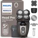 Philips Norelco Head Shaver Pro 9000 Series - Skull Shaver for Men and Women, 360° Flexing Head & ComfortCut Blades for Clean Shave, Gentle on Skin, Model HS9980/40