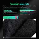 Hook and Loop Tape with 3M Super Sticky Self Adhesive 9448A 2" x 16.5Ft Black Heavy Duty Interlocking Nylon Fabric Fastener Strip for Home Office Organization Deco DIY Projects