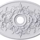 Ekena Millwork CM21X30AL 21 1/4-Inch W x 30 3/4-Inch H x 1 5/8-Inch P Alexa Ceiling Medallion