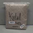 KOUFALL Brown Curtins 108 Inch Length for Living Room Bedroom,Semi Sheer Privacy Taupe Khaki Modern Geometric Design Patterned Light Filtering Extra Long Curtains Window Drapes for Large House