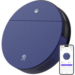 OKP K3 Robot Vacuum Cleaner Self-Charging Robotic Vacuum Cleaner with 2000Pa Strong Suction Voice Control for Hardfloor and Carpet,Blue