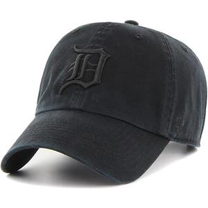 '47 Brands MLB Detroit Tigers Black Clean Up Adjustable Cap