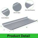 26 Inch Ash Pan Replacement Parts for Nexgrill ‎810-0029C Charcoal Grills, Heavy Duty Steel Gray Coating Ash Pan/Drip Pan for Nexgrill Charcoal 29inch Grills 810-0029C, 26" Drip Pan