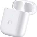 CIVPOWER Wireless Charging Case Compatible with AirPods 1 2Air pods Charger Case Replacement with Bluetooth Pairing Sync Buttonno Aipods (White)