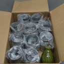 Domensi 5.12 Inch Farmhouse Metal Flower Vase Decor Rustic Galvanized Milk Can Jug Vase with Bow Flower Buckets for Table Centerpiece Fall Halloween Wedding Home Dinging Room Decor(Iron Color,12 Pcs)