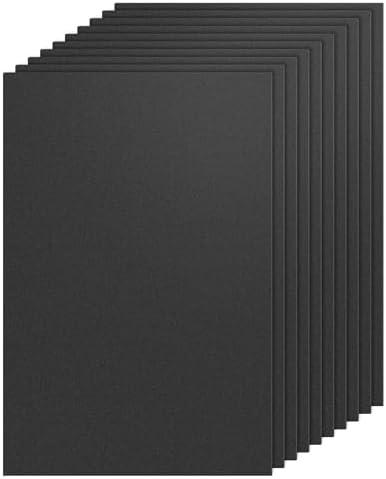 KAITELA Pack of 5ABS Plastic Sheet 8" x 12" x 0.060" Thick, Black Moldable Flexible Thermoplastic Panel 1/16" Thick (1.5mm) for Craft Projects, Robotics Competitions - Textured & Smooth Surface