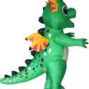 JYZCOS Winged Inflatable Dragon Costume Adult Halloween Party (Green B), One Size