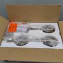 Kvhiiw Crystal Bathroom Light Fixtures, Bathroom Lighting Fixtures Over Mirror, Modern 4-Light Brushed Nickel Vanity Lights for Mirror, Restroom, Kitchen(Ceramic E26 Socket,Bulbs Not Include)