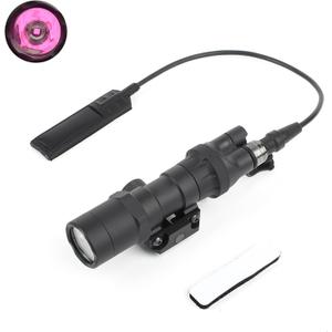 M300B IR Flashlight, No Logo Style Tactical IR Flashlights with Rear Wing Switch & Remote Pressure Switch for 2 Lighting Modes, Fit for 20mm Picatinny Rail