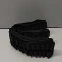 Chisisi Tactical Leather 120 Rounds Shotgun Bandolier Strap for 12/20 Gauge, Heavy Duty Shotshell Shoulder Carrier Belt, Adjustable 12 Gauge Shell Holder with Quick Release Buckle for Hunting